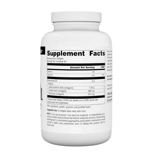 Source Naturals, Perilla Oil, 1000 mg, 180 Softgels - Image 2