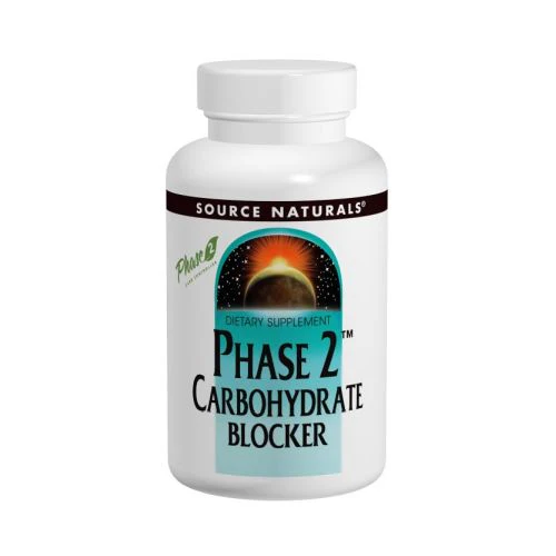 Source Naturals, Phase 2 Carbohydrate Blocker, 500 mg, 120 Tabs