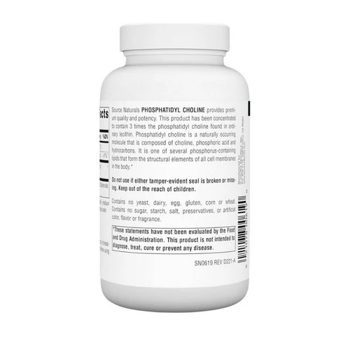 Source Naturals, Phosphatidyl Choline, 420 MG, 90 Softgel - Image 3