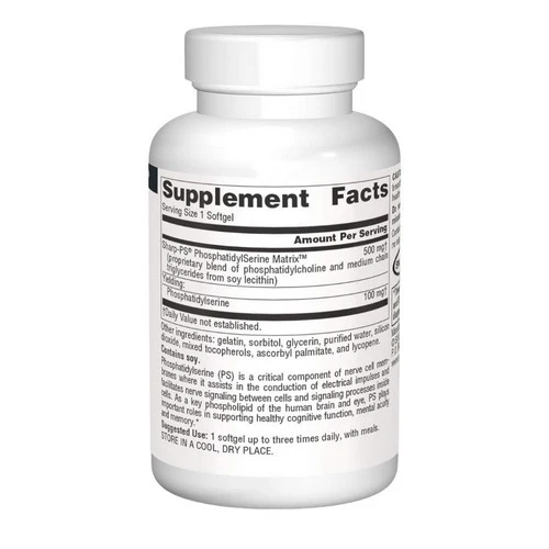 Source Naturals, Phosphatidyl Serine, 500 mg, Matrix Softgel 30 Sg - Image 2