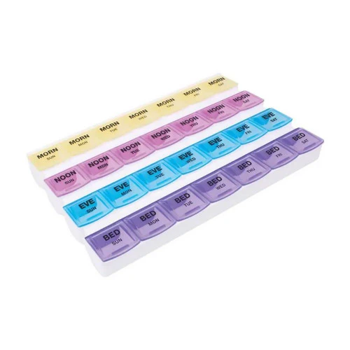 Fabrication Enterprises, Pill Organizer Mediplanner  7 Day 4 Dose, Count of 1