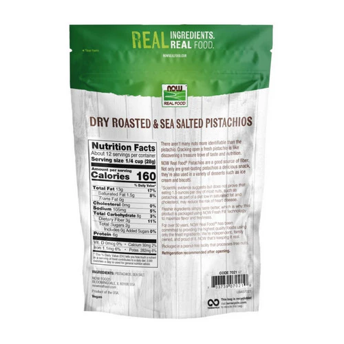 Now Foods, Pistachios Roasted and Salted, 12 oz - Image 2
