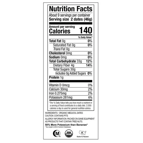 Natural Delights, Pitted Medjool Dates, 12 Oz(Case Of 12) - Image 2