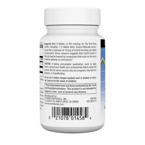 Source Naturals, Policosanol, 10 MG, 120 Tabs - Image 3