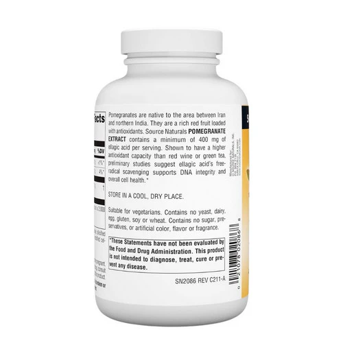 Source Naturals, Pomegranate Extract, 500mg, 240 tabs - Image 3