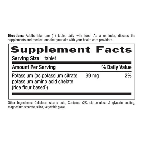 Country Life, Potassium, 99 MG, 250 Tabs - Image 2