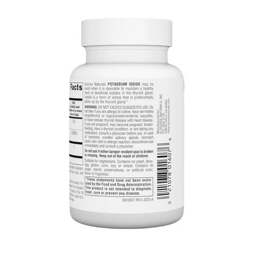 Source Naturals, Potassium Iodide, 240 Tabs - Image 3