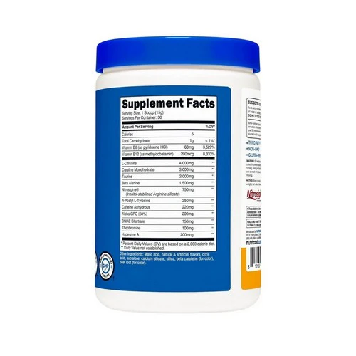 Nutricost, Pre With Creatine Peach Mango, 30 Serving - Image 2
