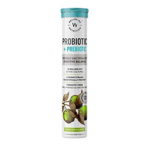 Wellbeing Nutrition, Prebiotic Probiotic Effervescents, 21 Tablets
