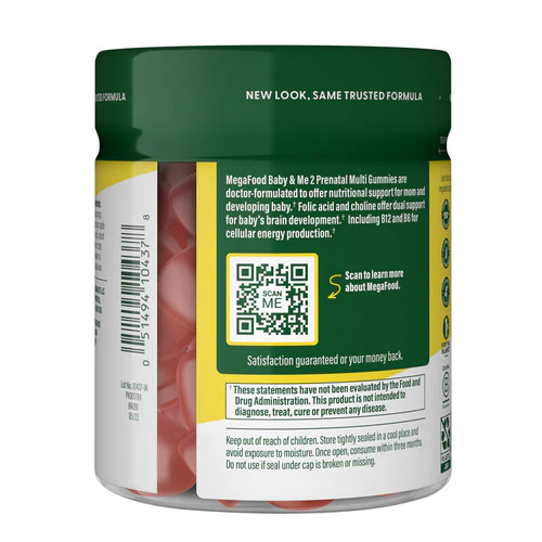 MegaFood, Baby And Me 2 Prenatal Multi Gummies, 60 Count - Image 2