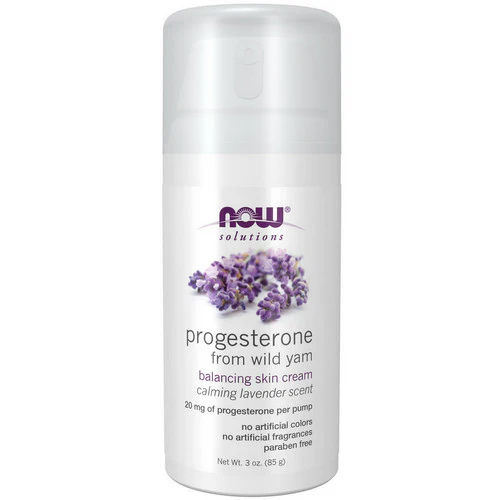Now Foods, Natural Progesterone Balancing Skin Cream with Lavender, 3 Oz