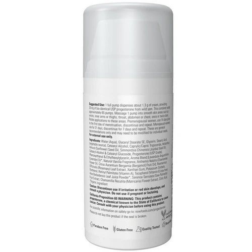 Now Foods, Natural Progesterone Balancing Skin Cream with Lavender, 3 Oz - Image 2