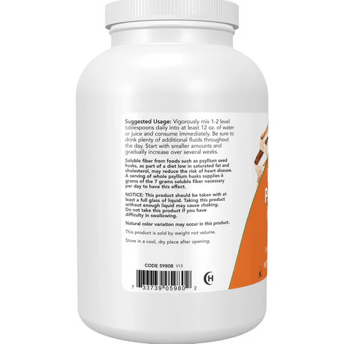 Now Foods, Psyllium Husk Whole, 12 Oz - Image 3