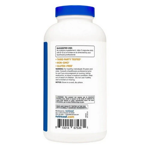 Nutricost, Psyllium Husk Capsules, 500 Mg, 500  Count - Image 2