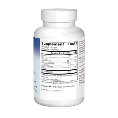 Planetary Herbals, Pumpkin Seed Oil, Full Spectrum, 1000 mg, 45 Caps - Image 2