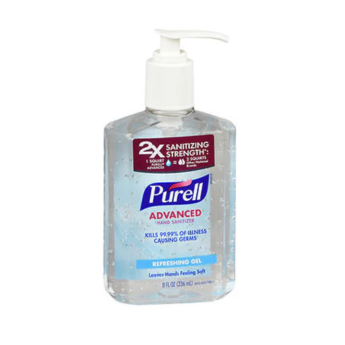 Purell, Advanced Hand Sanitizer Gel With Pump, Original 8 oz