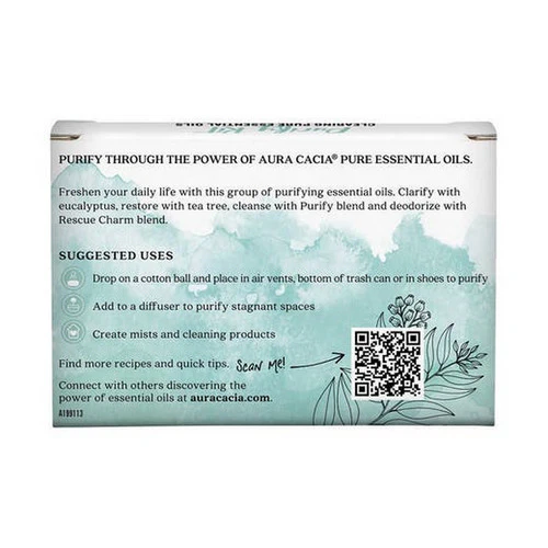 Aura Cacia, Purify Essential Oil Kit, 1 Oz - Image 2