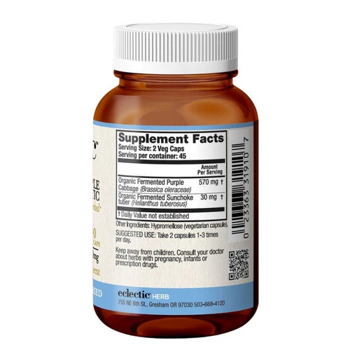 Eclectic Herb, Purple Probiotic, 300 mg, 90 caps - Image 3