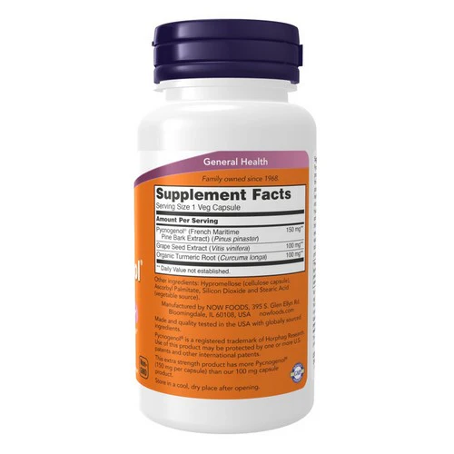 Now Foods, Pycnogenol, 150 mg, 60 VegCaps - Image 2
