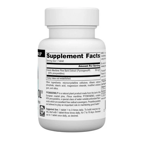 Source Naturals, Pycnogenol, 50 MG, 30 Tabs - Image 2