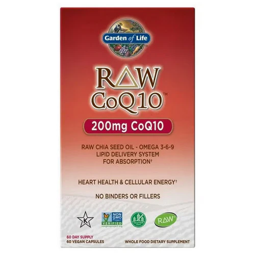 Garden of Life, RAW CoQ10, 200 mg, 60 vcaps