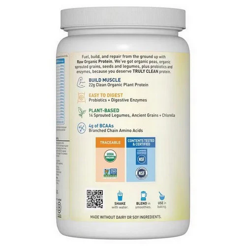 Garden of Life, RAW Organic Protein, Vanilla 631 g - Image 3