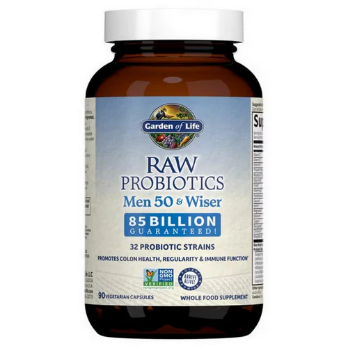 Garden of Life, RAW Probiotics Men, 50 & Wiser 90 caps - Image 3