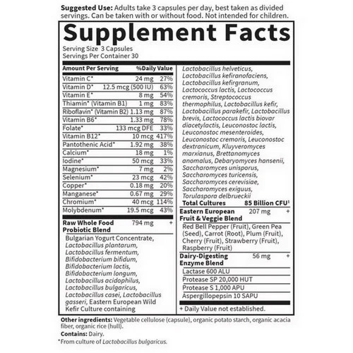 Garden of Life, RAW Probiotics Men, 90 caps - Image 2