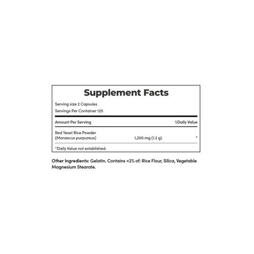 Nature's Bounty, Red Yeast Rice, 250 Count - Image 2