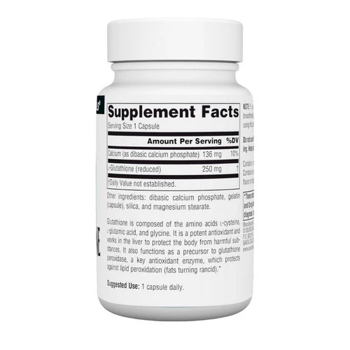 Source Naturals, Reduced Glutathione, 30 Caps - Image 2