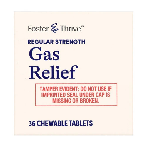 Foster And Thrive, Regular Strength Gas Relief Simethicone Chewable Mint, 36 Tablets - Image 2