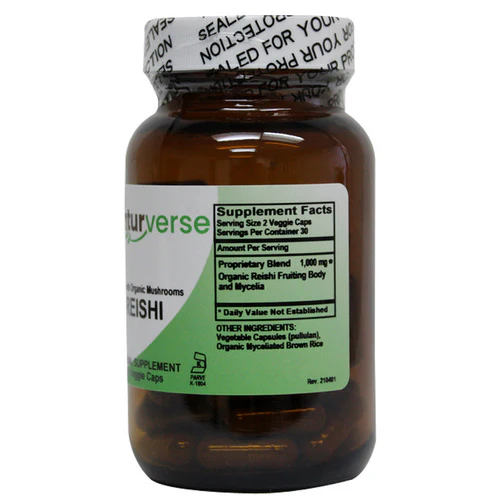 Reishi COG Powder Capsules 60 VegCaps by Naturverse - Image 2