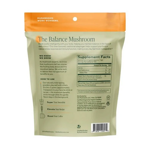 Om Mushrooms, Reishi Mushroom Superfood Powder, 7.05 Oz - Image 2