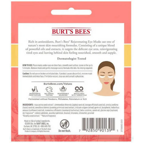 Burts Bees, Rejuvenating Eye Mask, 0.02 Oz - Image 2