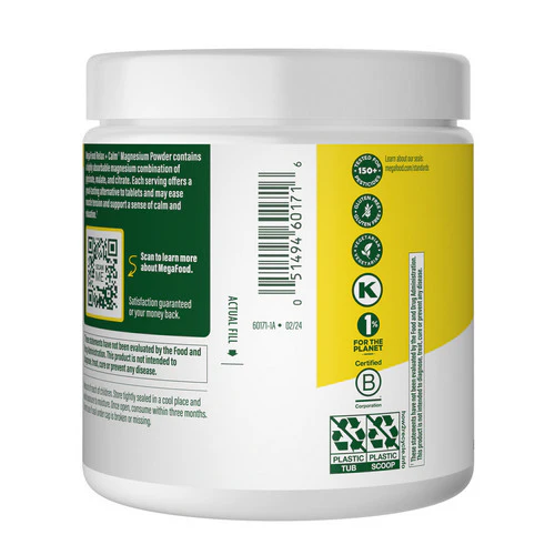 MegaFood, Relax + Calm Magnesium Powder, Raspberry Lemonade Flavor, 7.05 Oz - Image 2