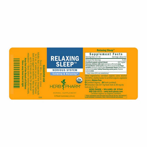 Herb Pharm, Relaxing Sleep Tonic, 4 oz - Image 2