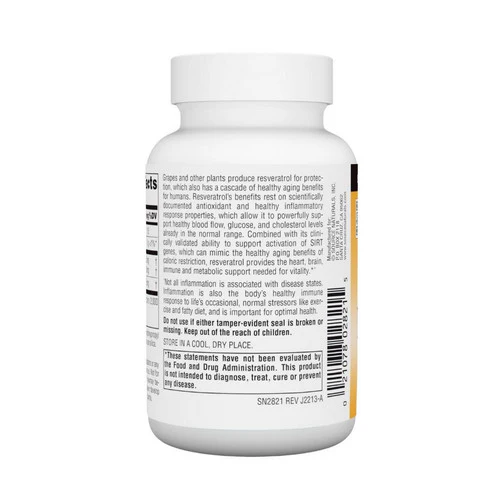 Source Naturals, Resveratrol, 500 mg, 30 Tabs - Image 3