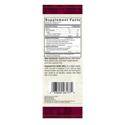 Nature's Answer, Resveratrol Reserve Liquid, 5 oz - Image 4