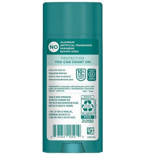 Tom's Of Maine, Rose Vanilla Deodorant, 3.25 Oz - Image 2