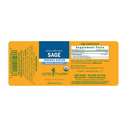 Herb Pharm, Sage Extract, 1 Oz - Image 2