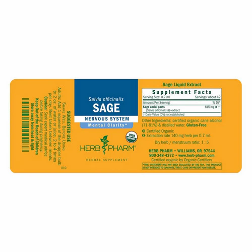Herb Pharm, Sage Extract, 4 Oz - Image 2