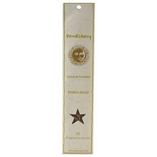 Pondicherry Natural Incense, Sandalwood Incense Sticks, 15 Count - Image 2