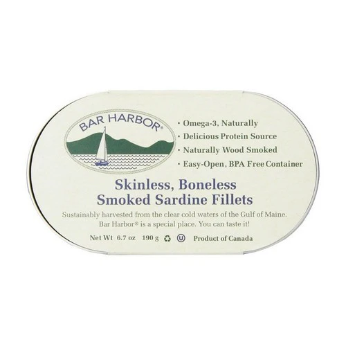 Bar Harbor, Sardine Fillet Smkd Sbnls, 6.7 Oz(Case Of 12)