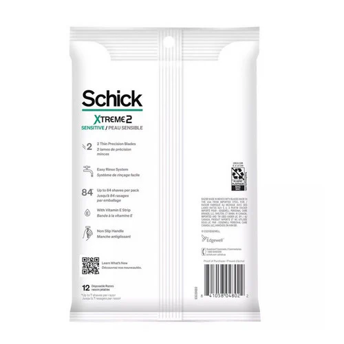 Carefree, Schick Xtreme2 Sensitive Razors, 12 Count - Image 2