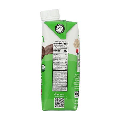 Orgain, Organic Nutrition Shake Creamy Chocolate, 11 Oz(Case Of 12) - Image 3
