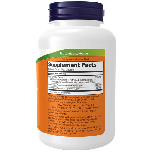 Now Foods, Silymarin Double Strength, 300 mg, 200 Veg Caps - Image 2