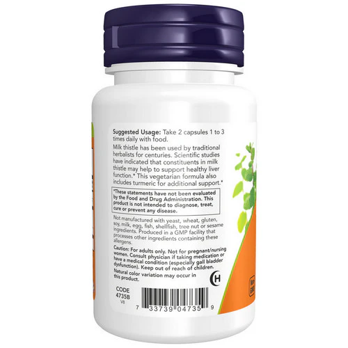 Now Foods, Silymarin, 150 mg, 60 Veg Caps - Image 3