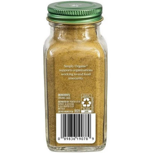 Simply Organic, Simply Organic Sage Leaf Ground, 1.20 Oz - Image 2