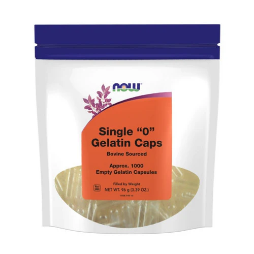 Now Foods, Single "0" Gelatin Caps, 1000 Empty Caps