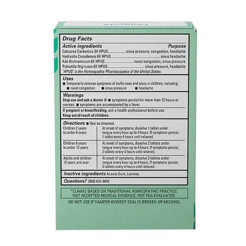 Hylands, Sinus & Stuffy Nose, 50 Count - Image 2